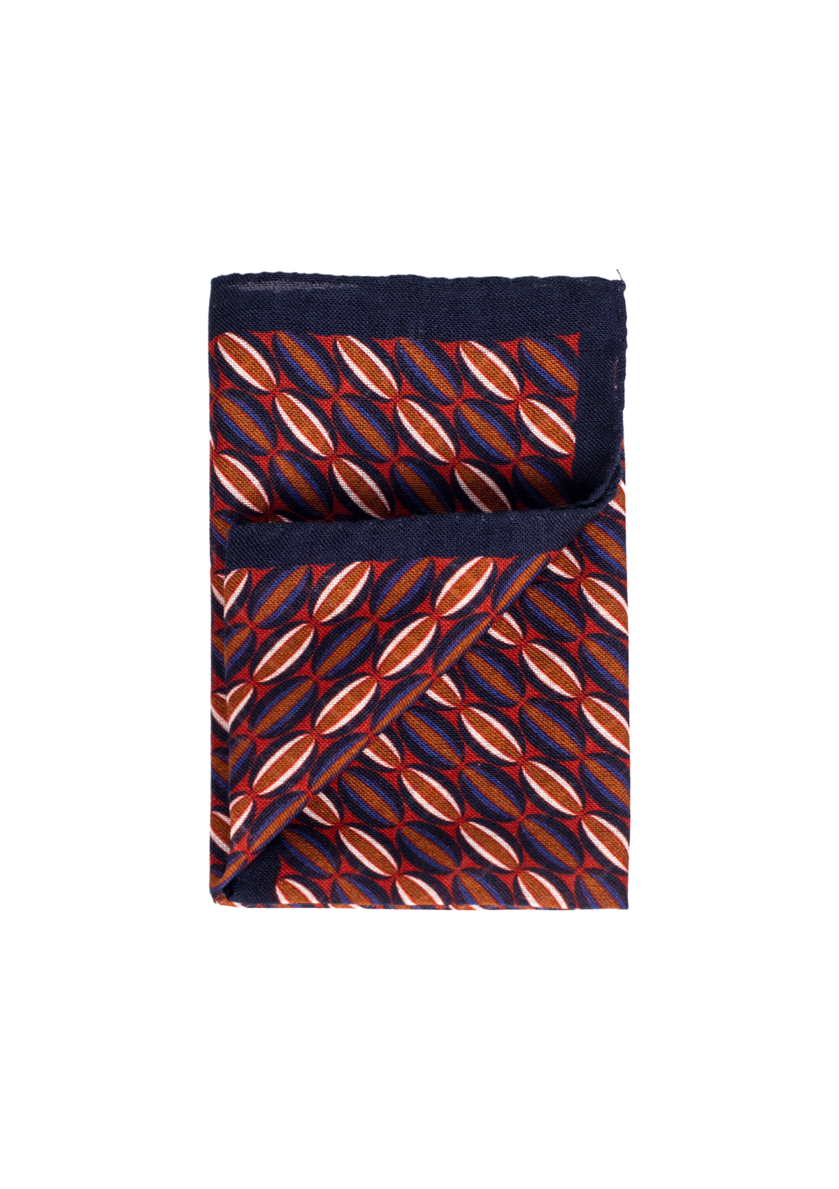 Stefano Bemer Pocket Squares pochette lana blu arancione