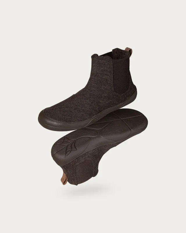 Wildling Shoes Bruklin marone stivaletti lana EU 36-48