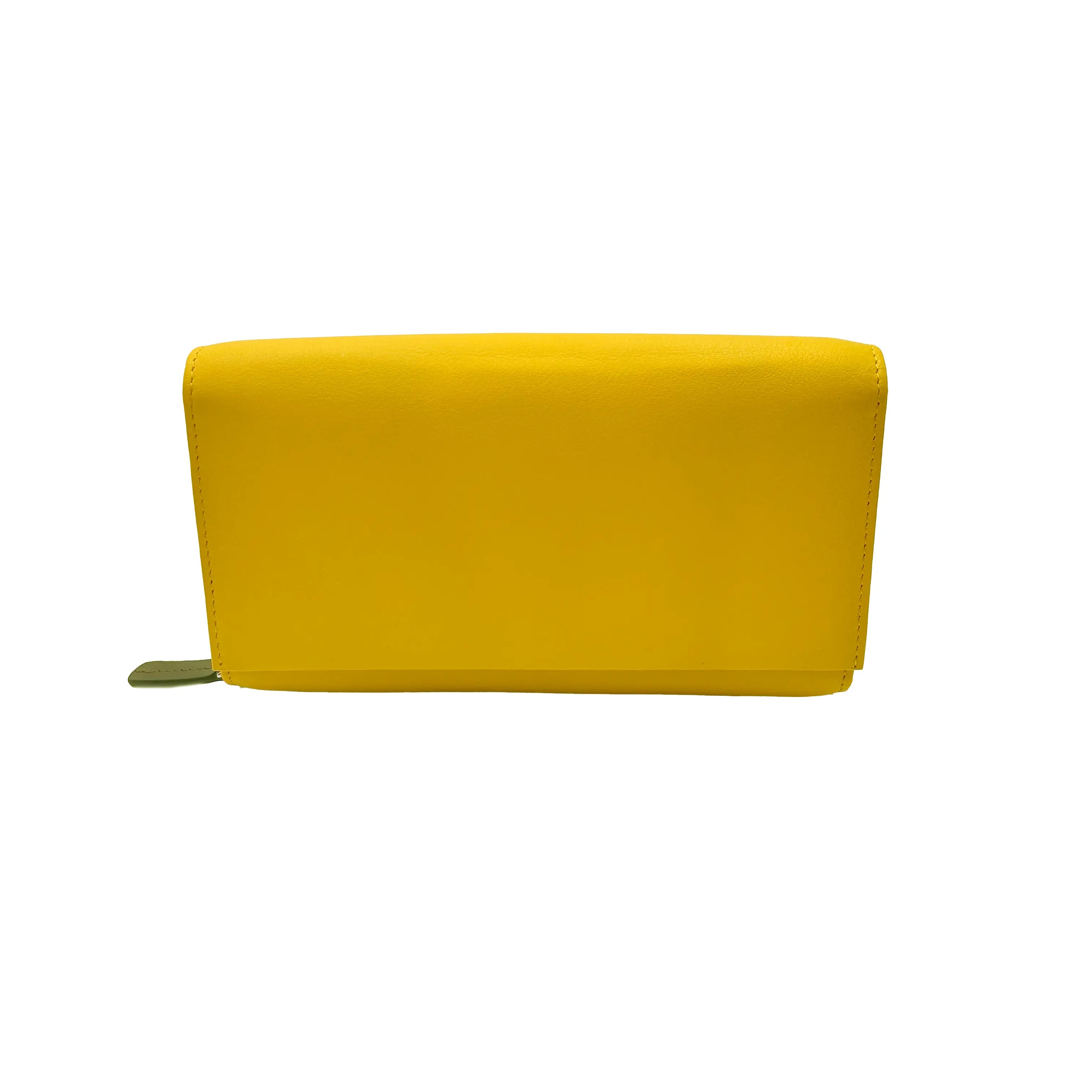 Sandro Barbera 155 Portafoglio Donna Giallo Moro Pelle