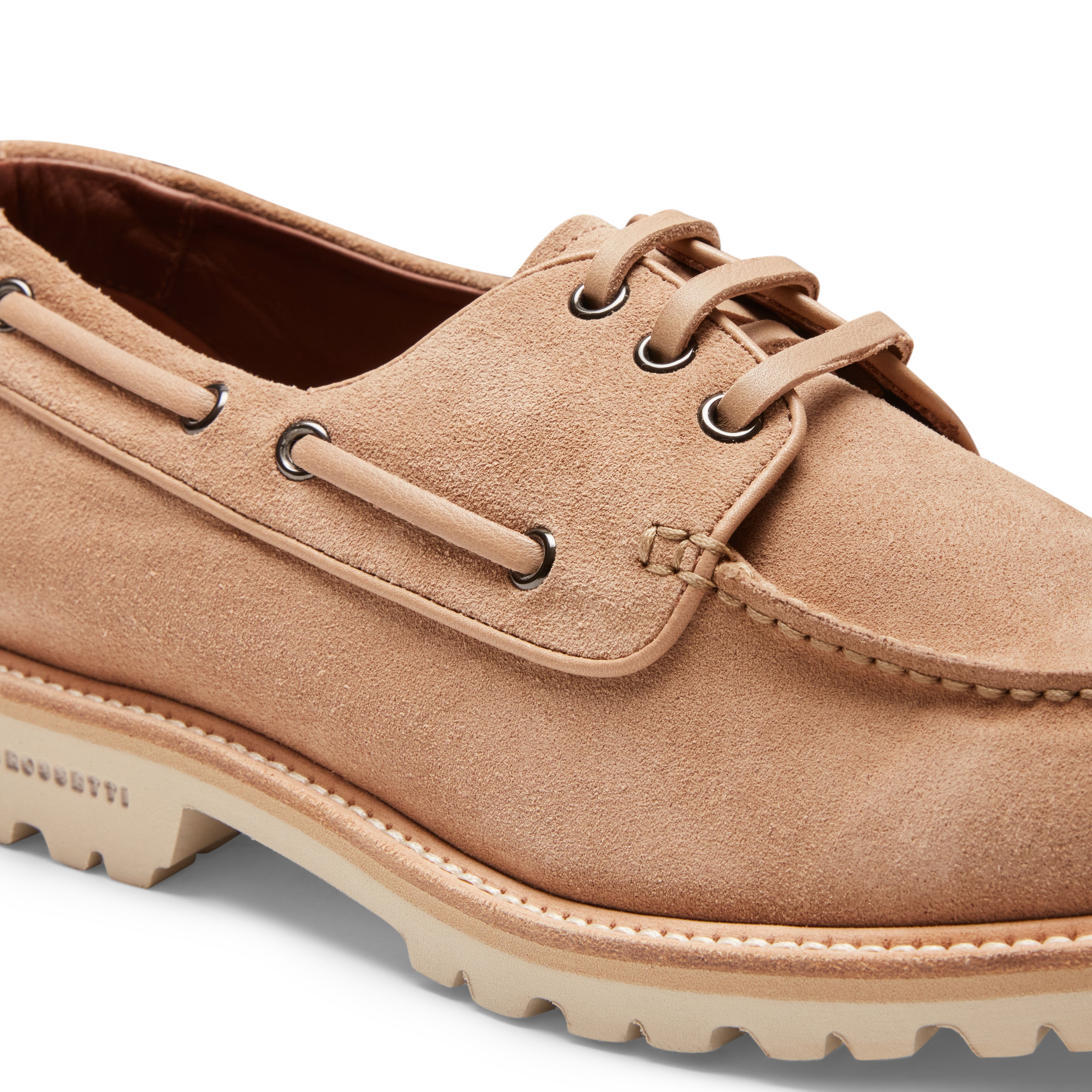 F.lli Rossetti 47424 Mocassino Donna Beige Suede Suola Extralight