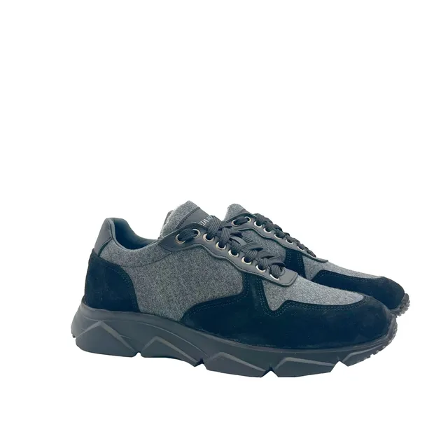 Sandro Barbera Wooly City Run sneaker grigio lana merino