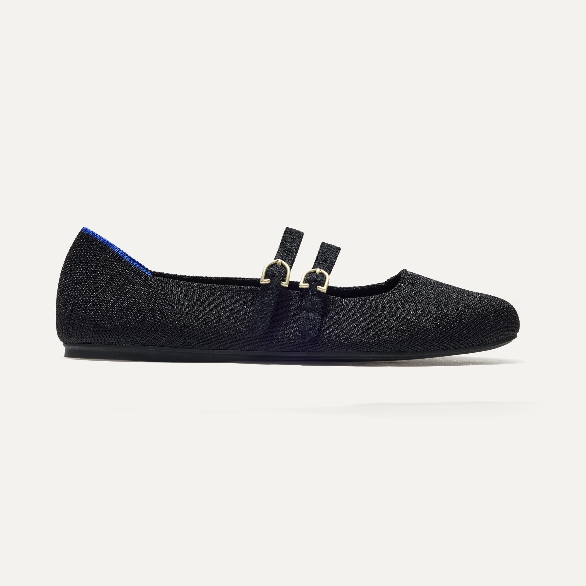 Rothy's The Double Buckle Mary Jane Black ballerine fibbia nere