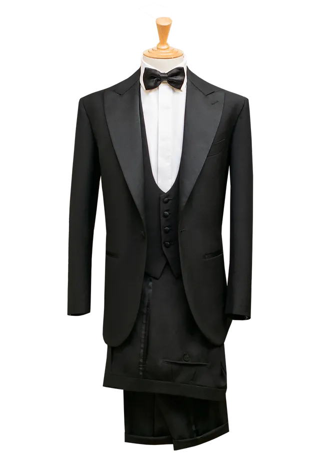 Stefano Bemer Suits Tuxedo Smoking lana nero uomo