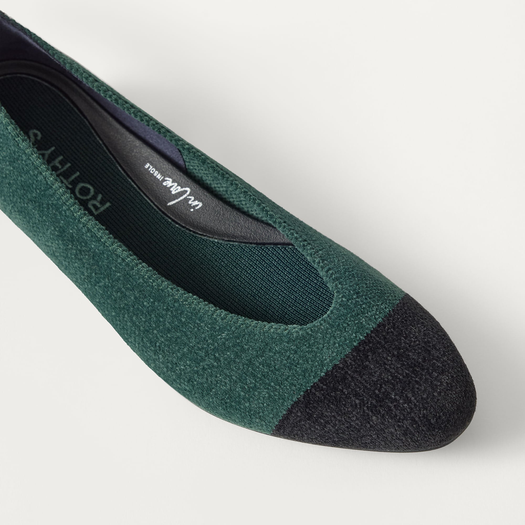 Rothy's Flats The Almond Ballet ballerine verde punta mandorla
