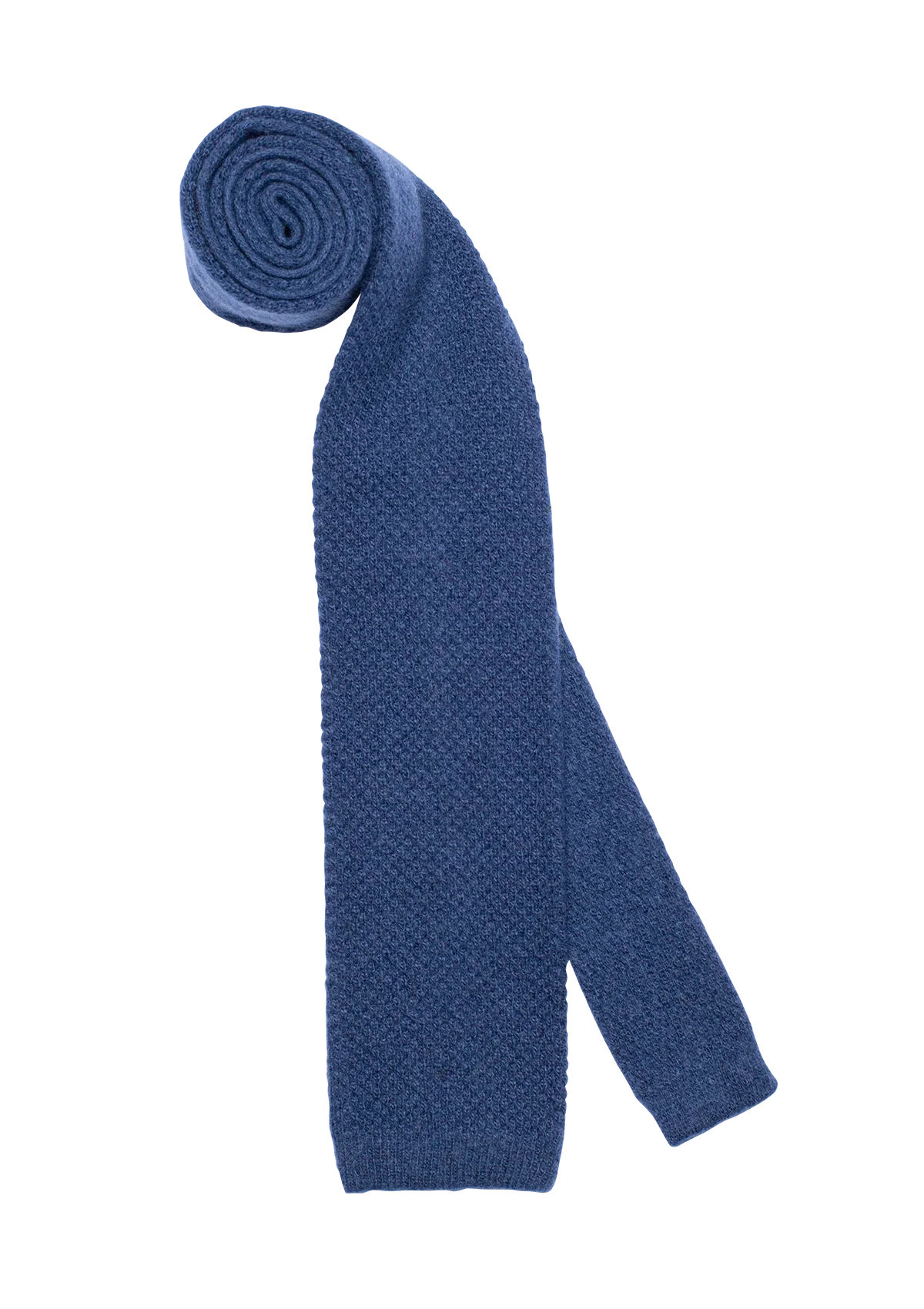 Stefano Bemer Ties cravatta lana blu 8 cm maglia