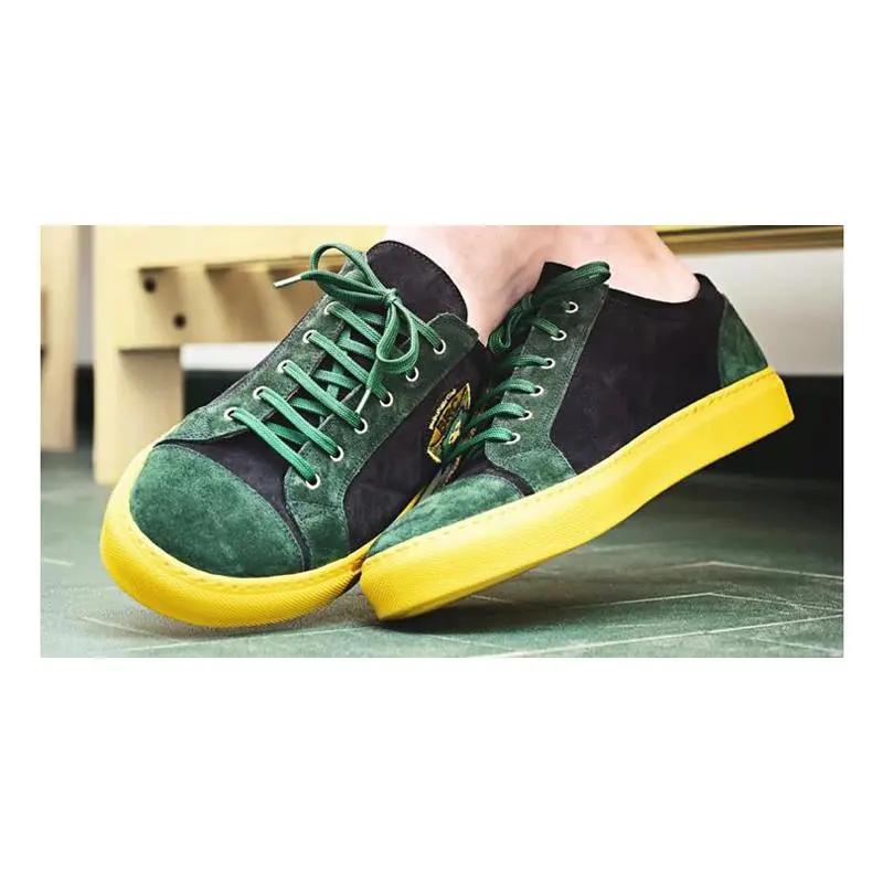 Sandro Barbera Biella Rugby Sneaker Uomo Gialle Scamosciate