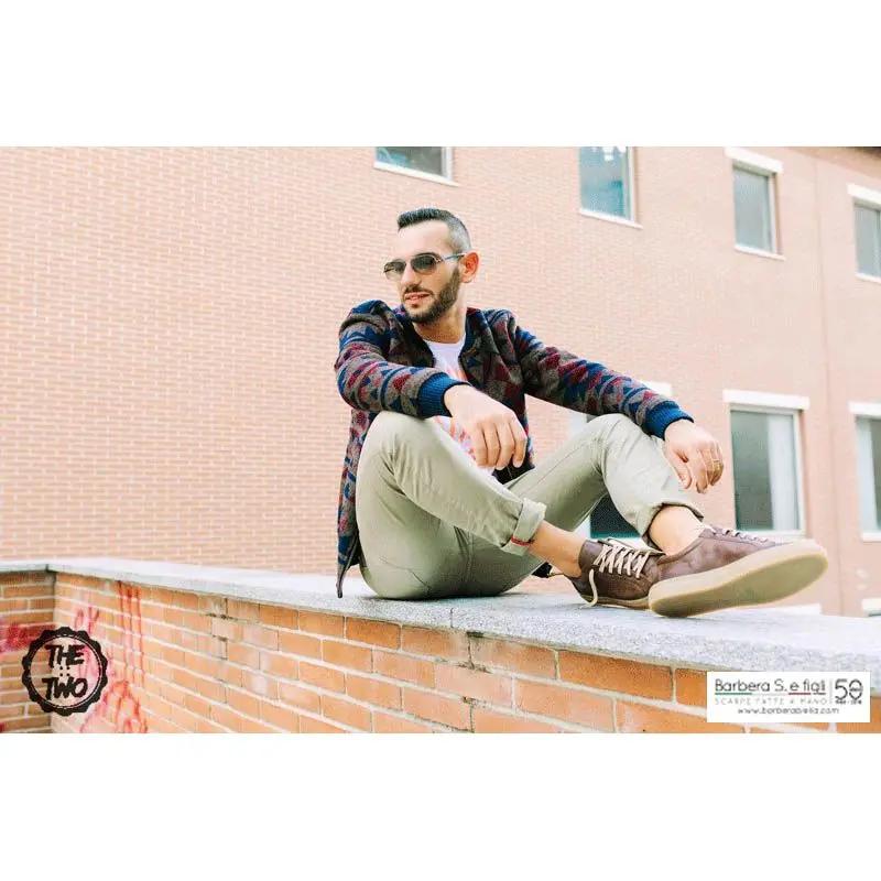 Sandro Barbera 1296 Maya stringate uomo moro pelle