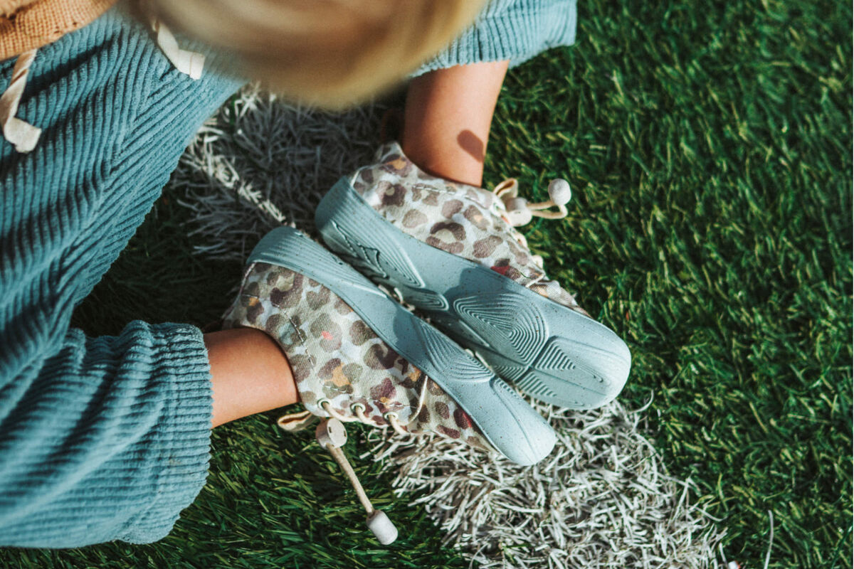 Wildling Shoes Aopri Leo scarpe bambini leopardate cotone