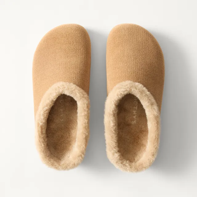 Rothy's The Après Clog Zoccoli ReVelvet Pecan foderati
