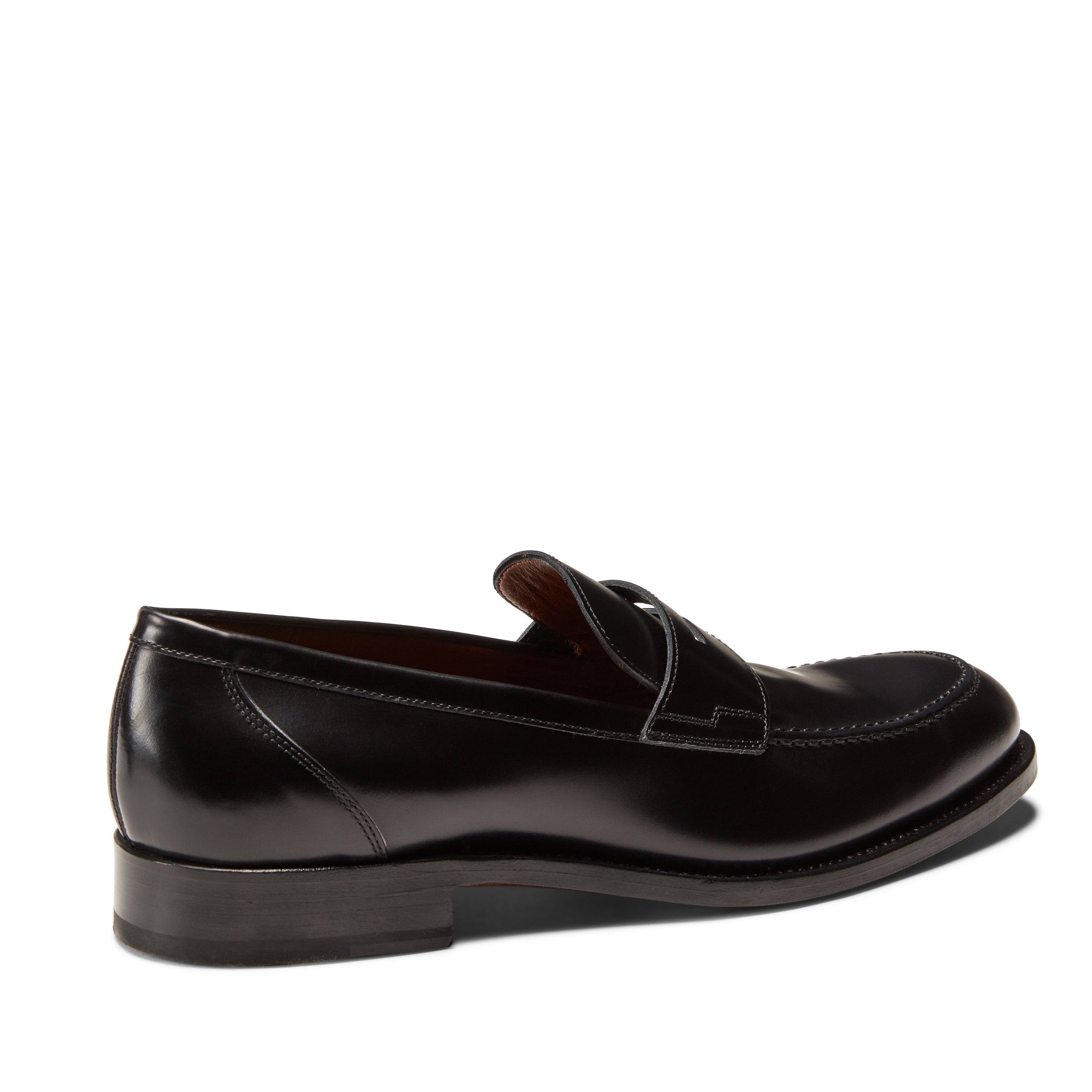 F.lli Rossetti Mocassino 12605 Pelle Uomo Nero Suola Cuoio