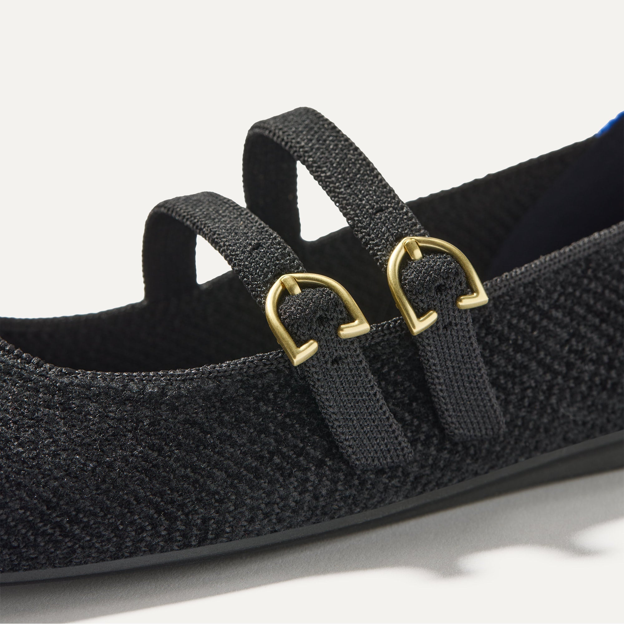 Rothy's The Double Buckle Mary Jane ballerine nero revelvet