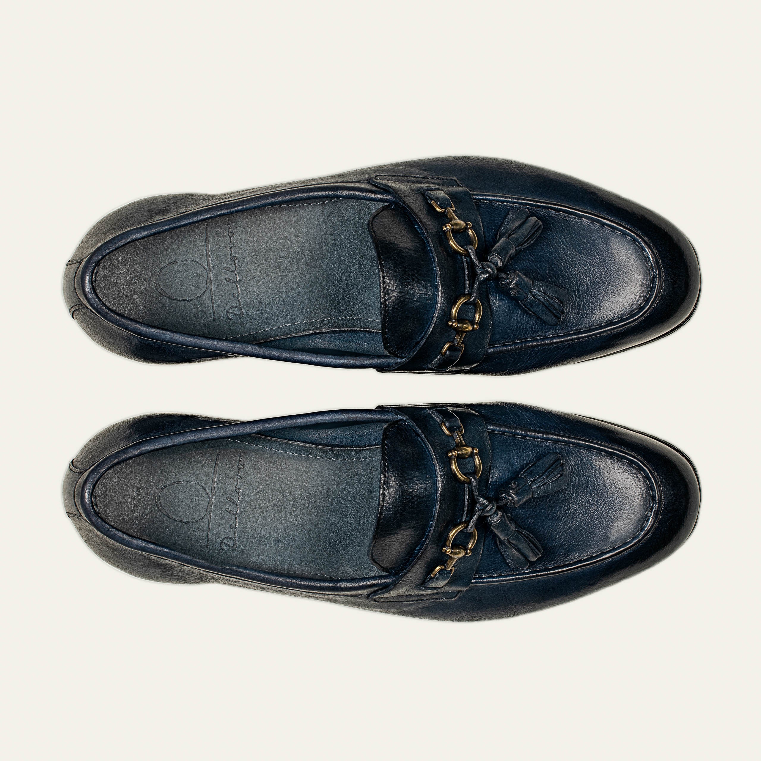 Dellovo Procida Loafer Uomo Bufalo Bluette estate