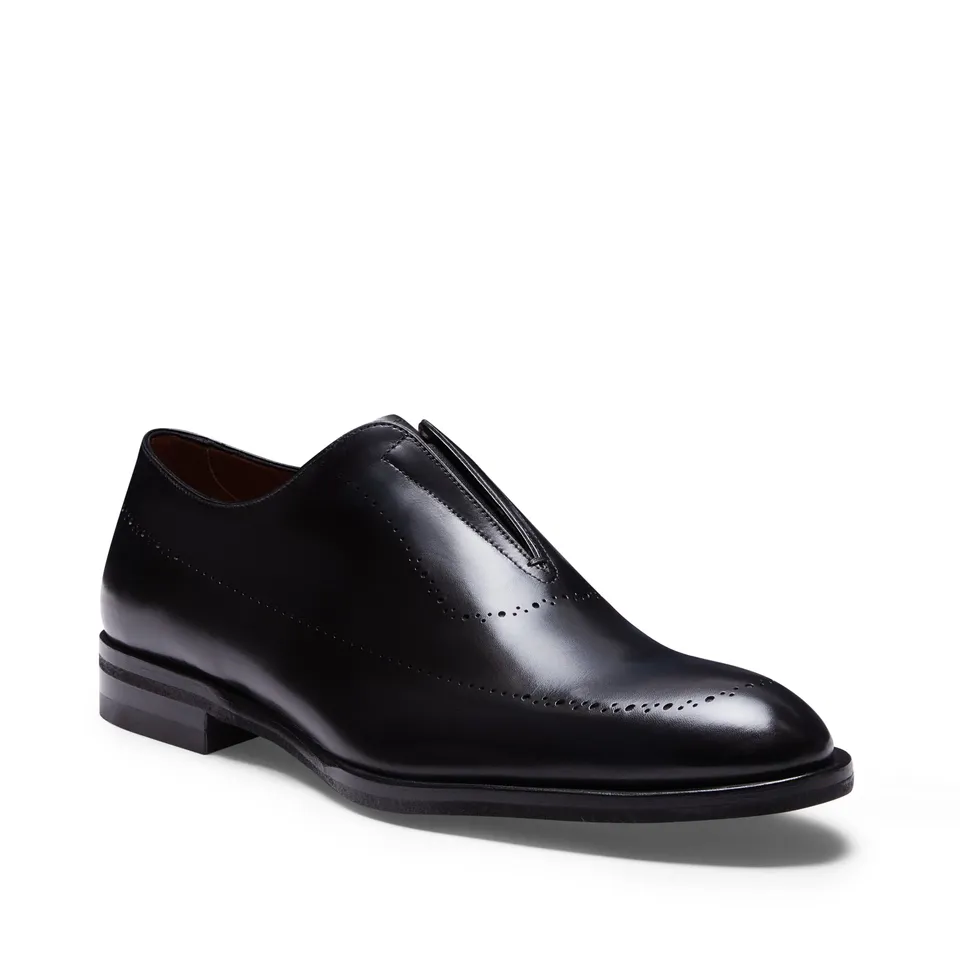 F.lli Rossetti 15261 slipper pelle nera uomo