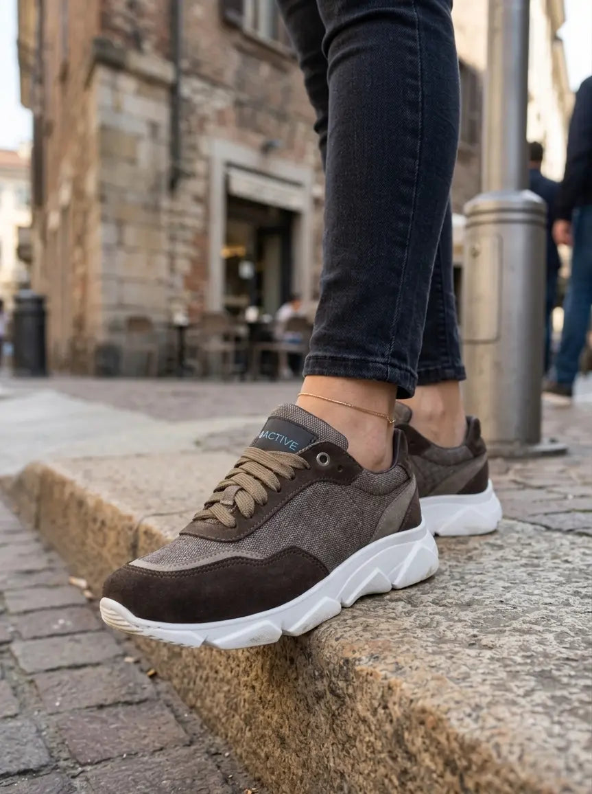 Sandro Barbera Wooly Runix Lady Sneaker Donna Marrone