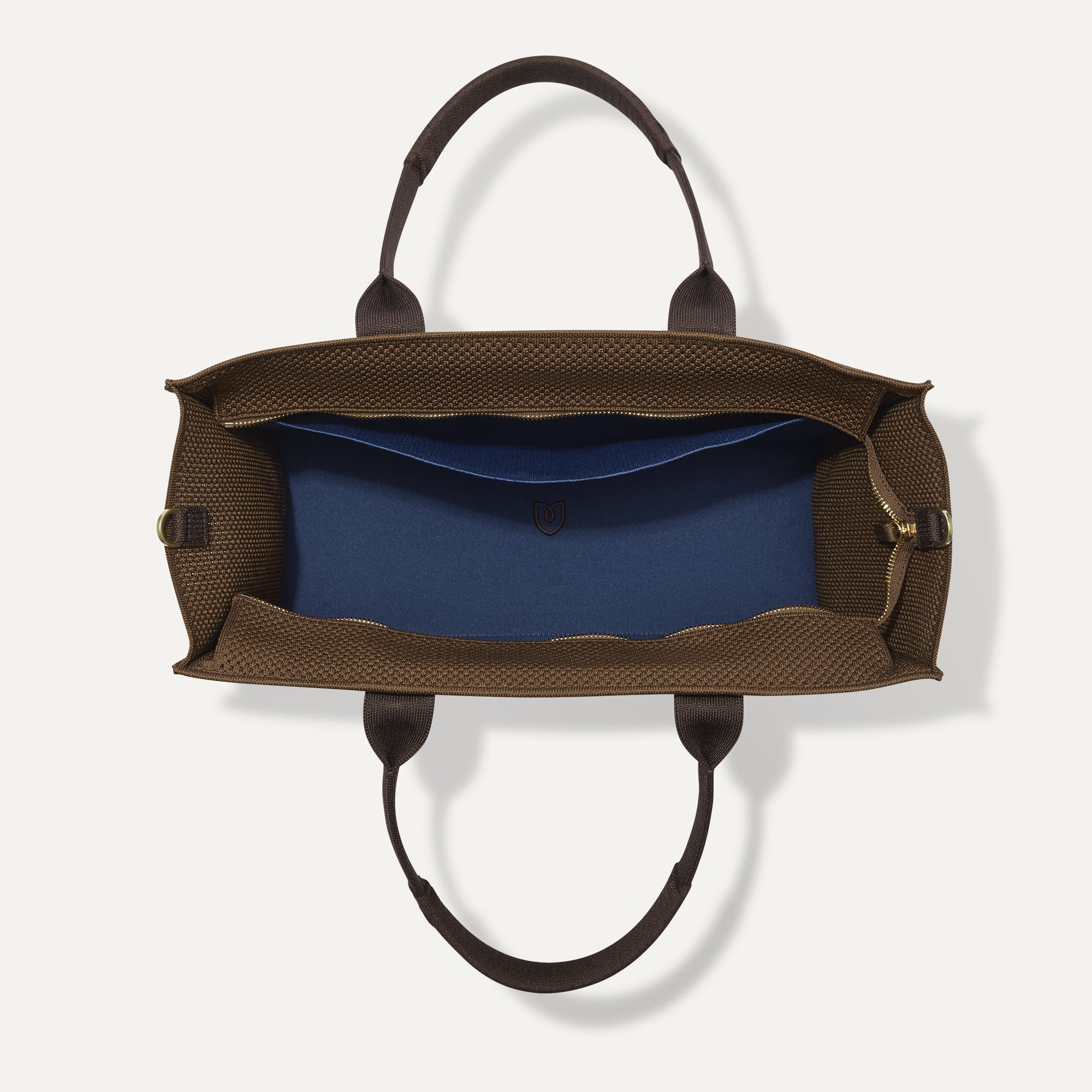 Rothy's The Classic Tote borsa Cinnamon Open-Knit con zip