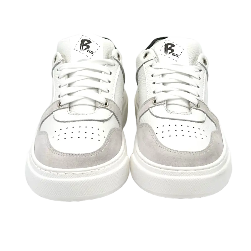 Sandro Barbera B68 Materia White/Black sneaker bianco pelle