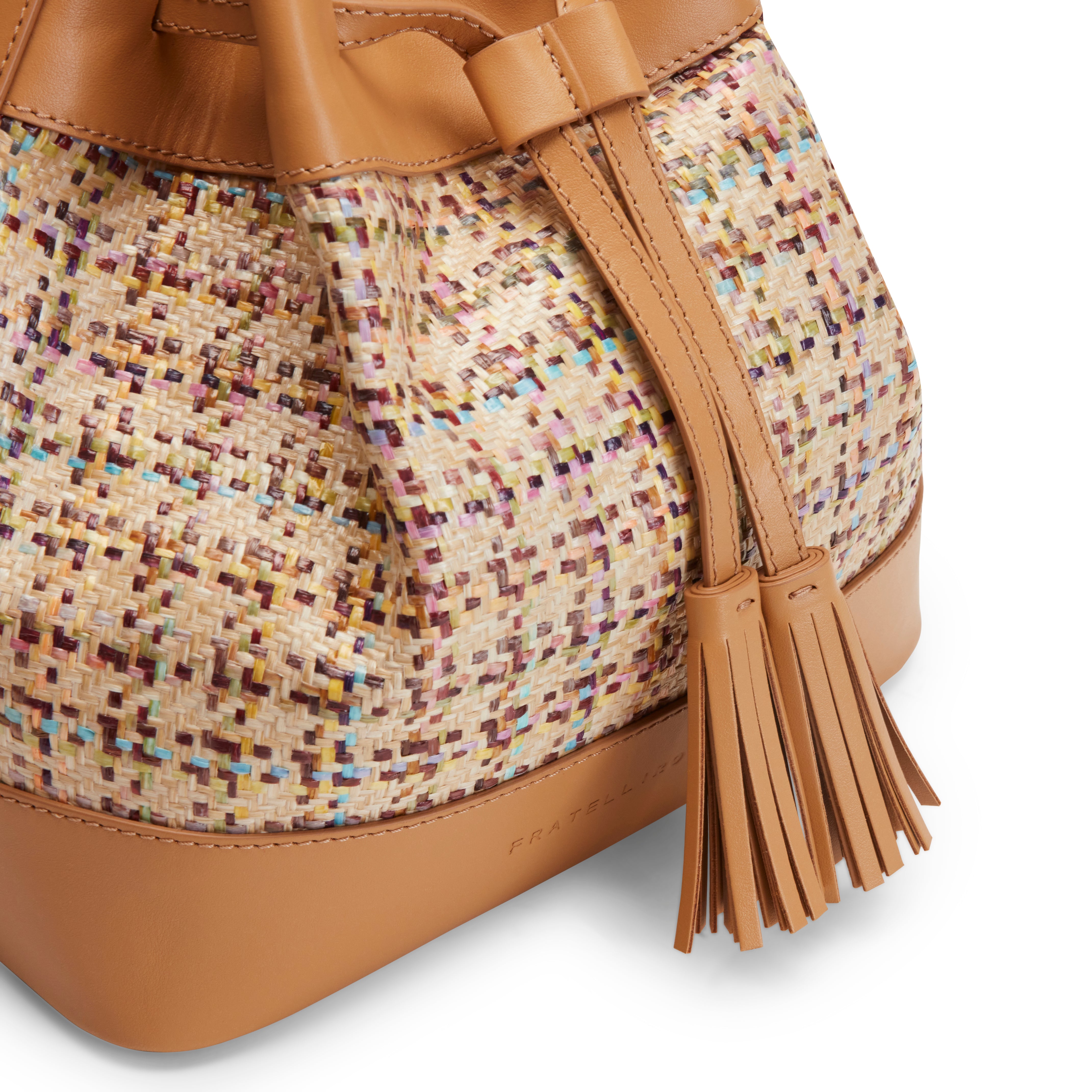 F.lli Rossetti 84879 Bucket Bag Donna Multicolor Intrecciata