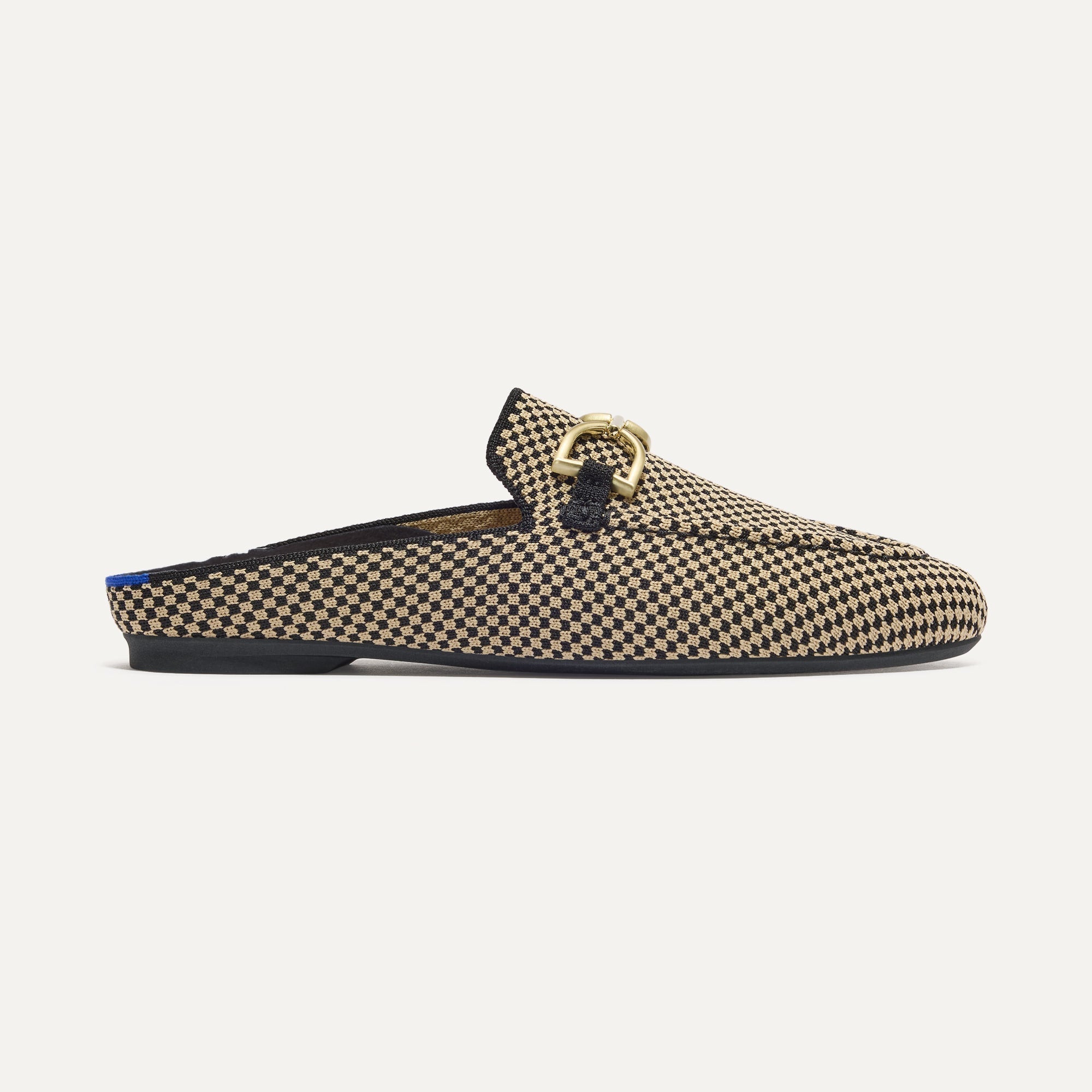 Rothy's The Double Bit Loafer Mule mocassini check nero