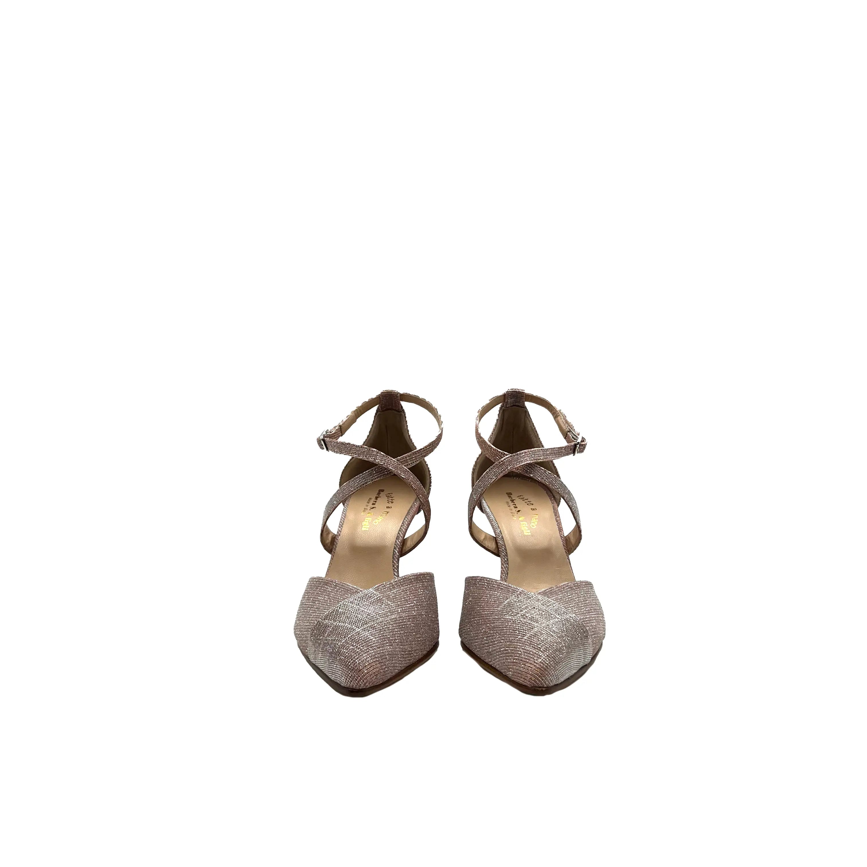 Sandro Barbera 1059 B Sandali Donna Cipria Tacco Rocchetto 75