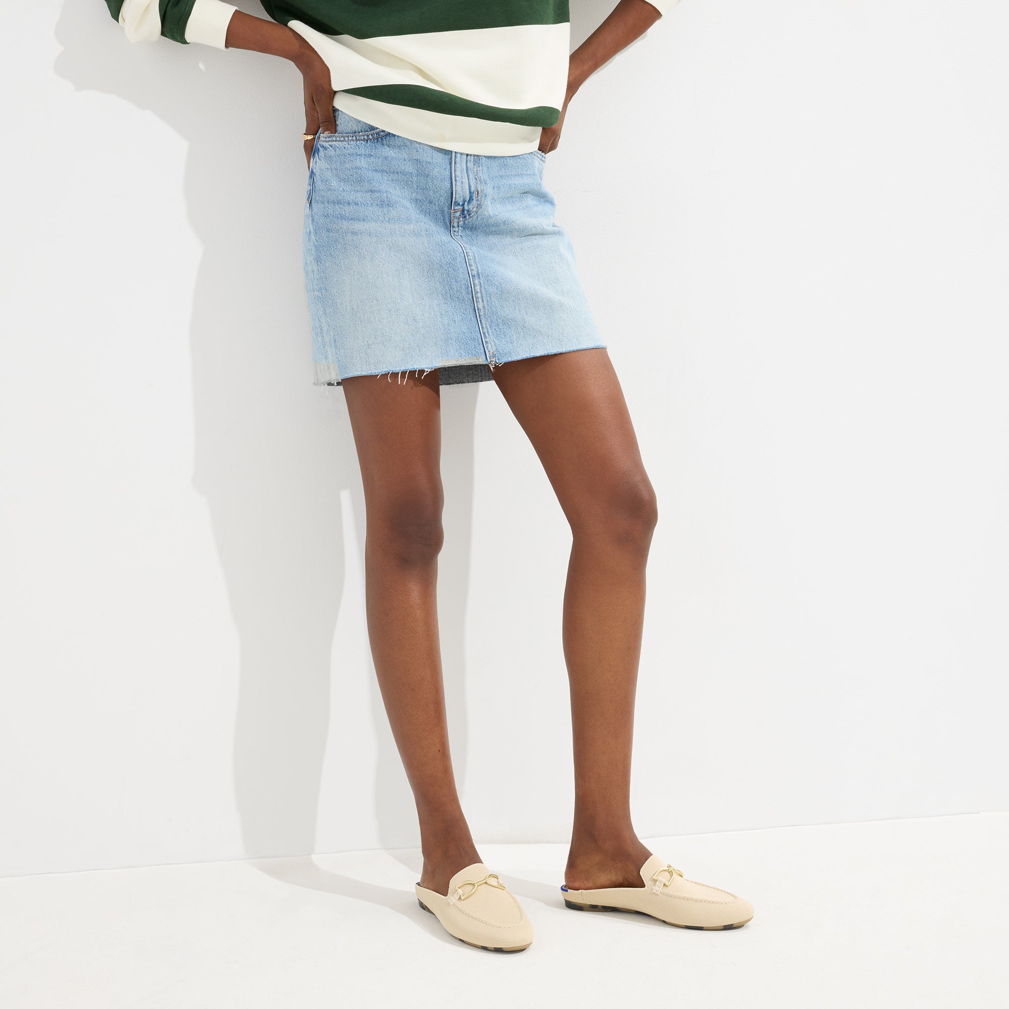 Rothy's Double Bit Loafer Mule mocassini sandstone