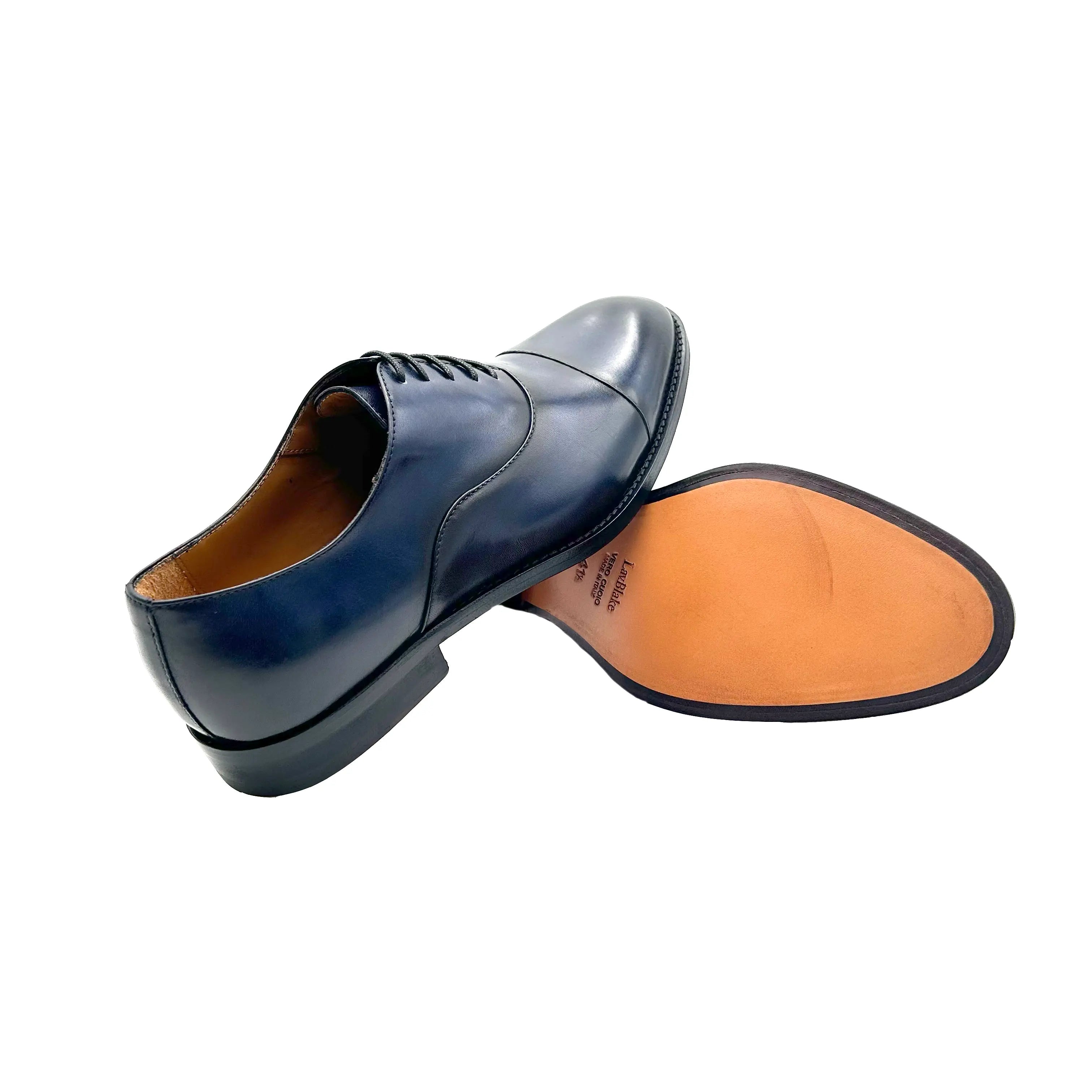 Sandro Barbera 42230 oxford uomo blu tinto a mano