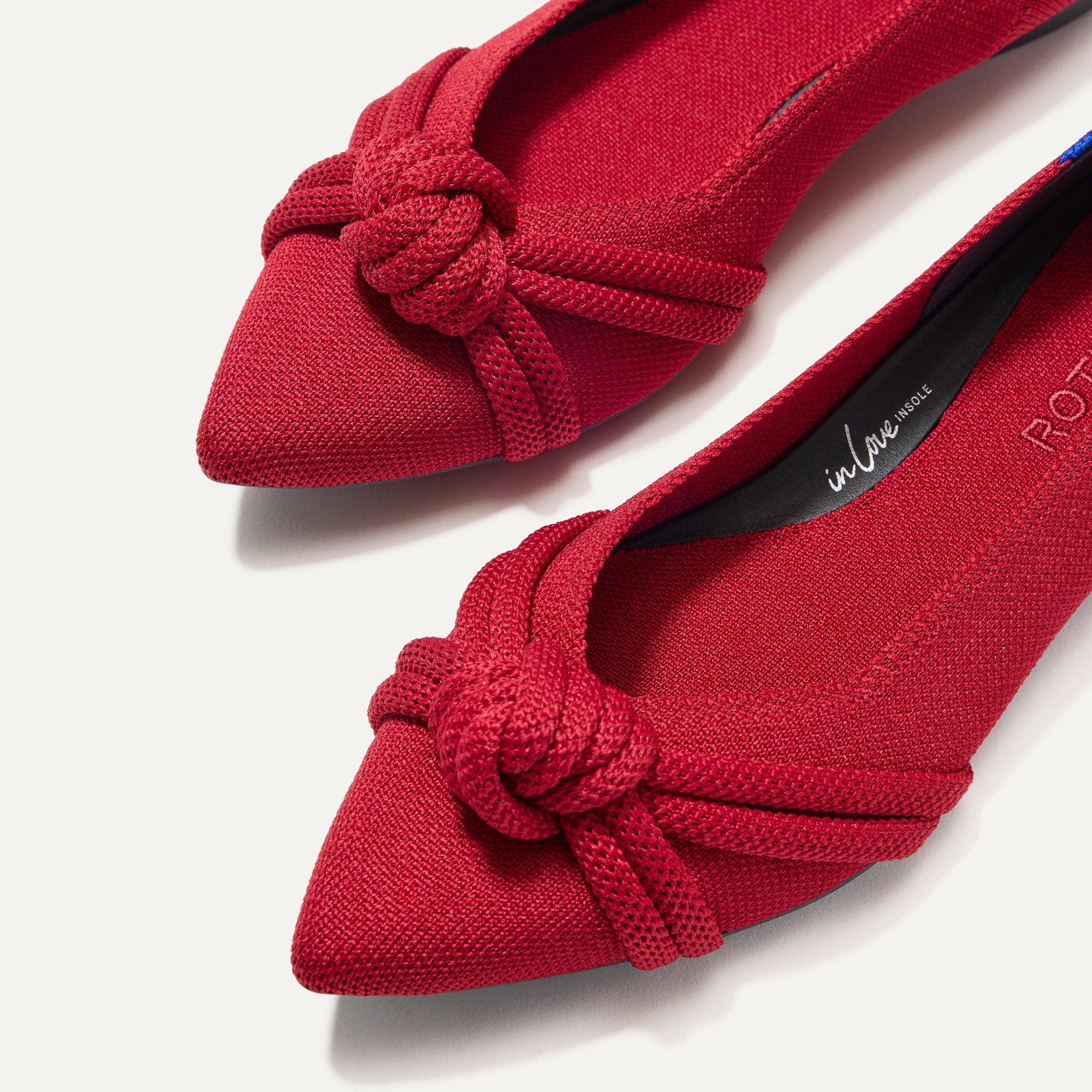 Rothy's The Knot Point II Candied Berry ballerine nodo bordeaux