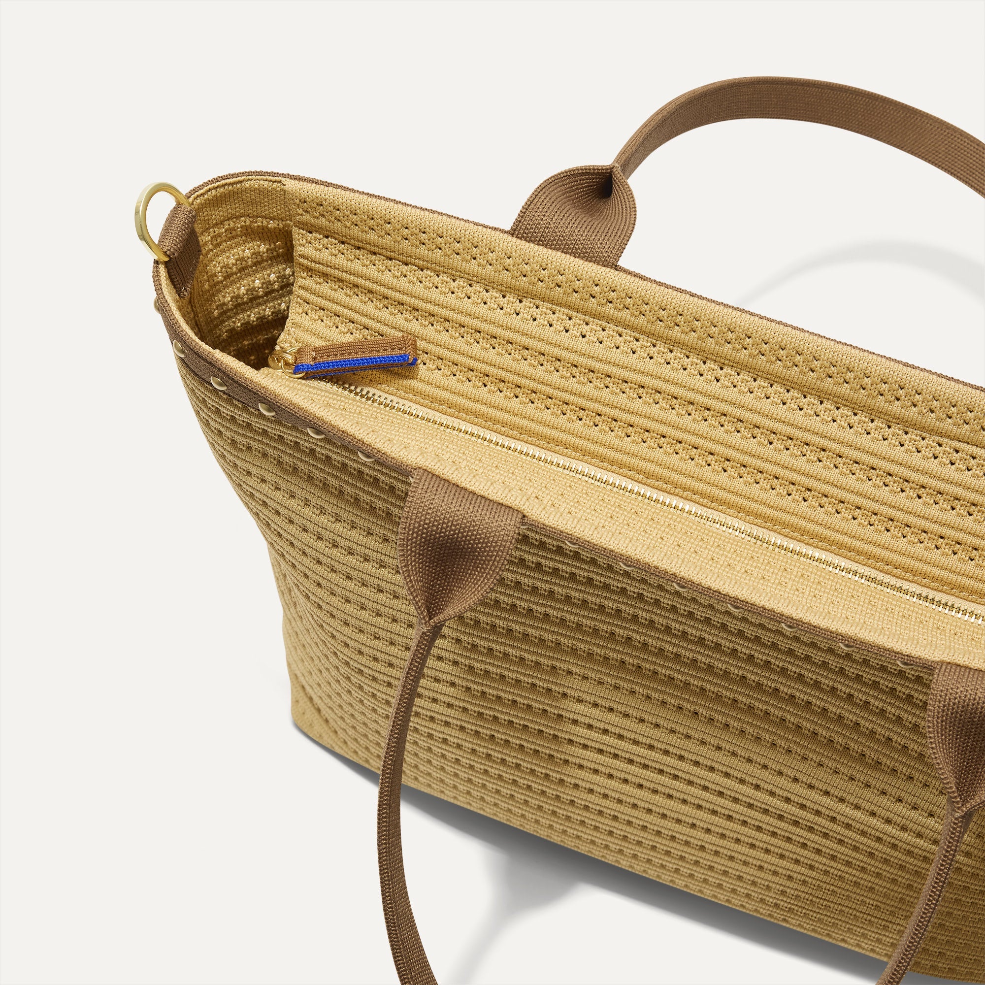 Rothy's Tote Bags The Lightweight Zip Tote borsa Brown Crochet