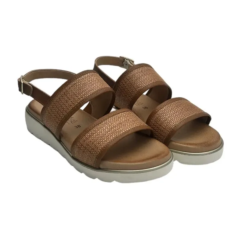 Sandro Barbera 1067 sandalo donna cuoio in pelle