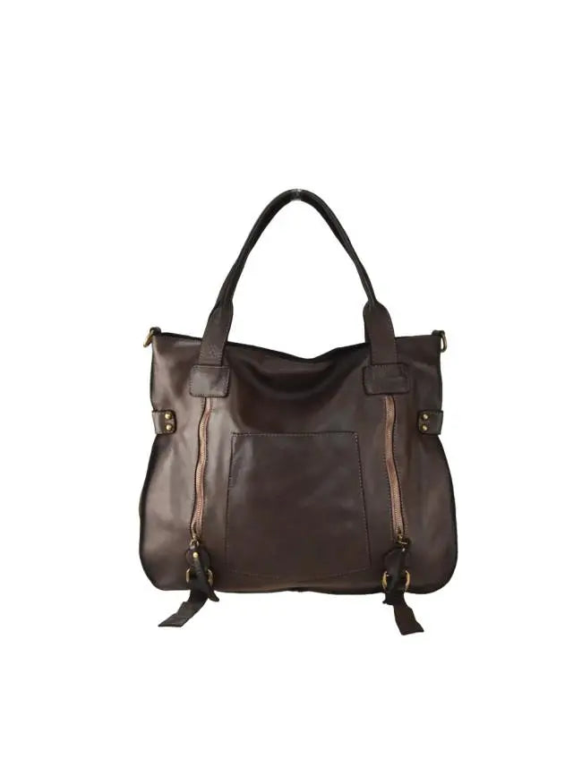 Sandro Barbera Borse BASS52 borsa a spalla pelle moro