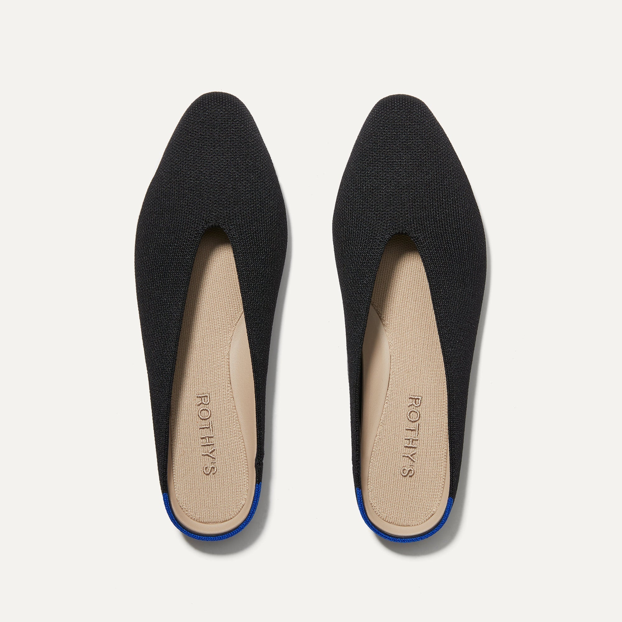 Rothy's The Almond Demi ballerina donna Black punta mandorla