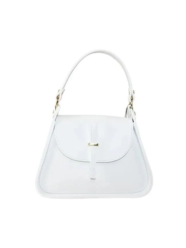 Sandro Barbera BAEN 35838 borsa a mano pelle bianca tracolla