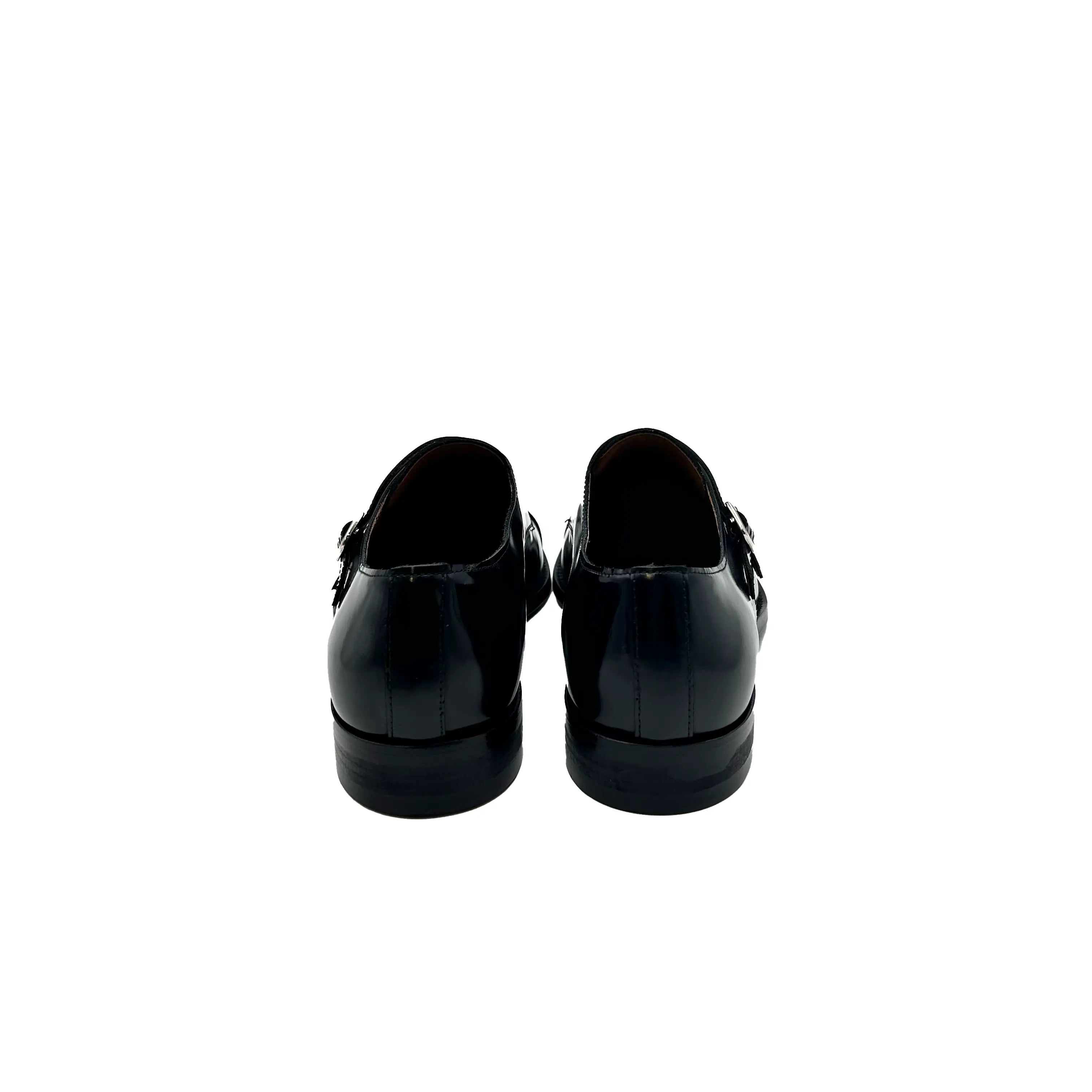 Sandro Barbera Fibbie 1175 Double Monk Scarpe Nero