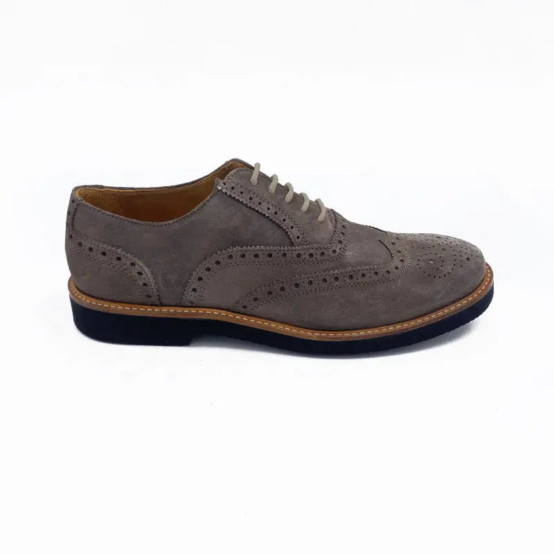 Sandro Barbera Tinte a Mano 981 Oxford camoscio taupe Vibram