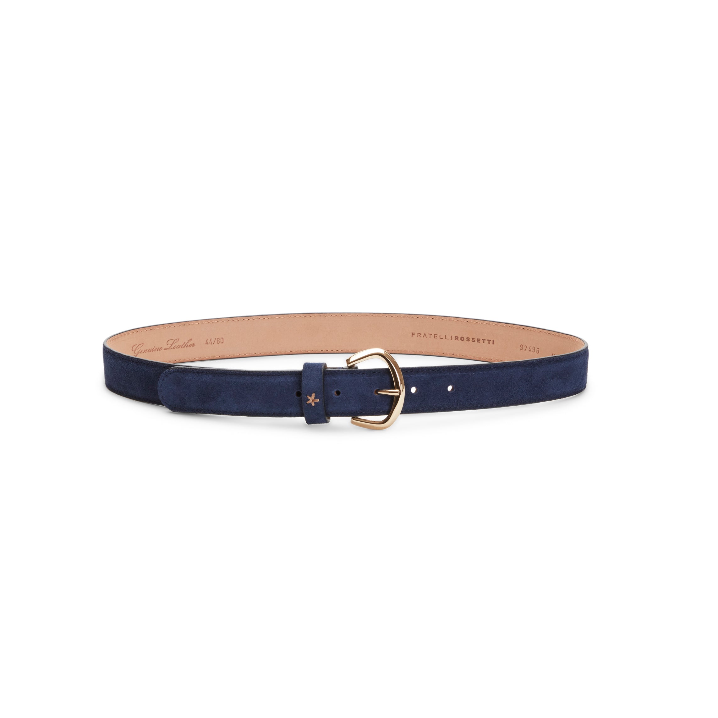 F.lli Rossetti Cintura donna suede blu marine 2,5 cm