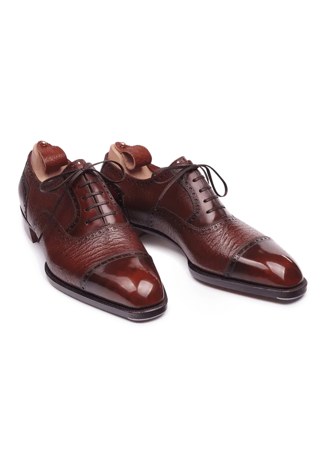 Stefano Bemer Oxfords T6461 scarpe oxford marroni squalo