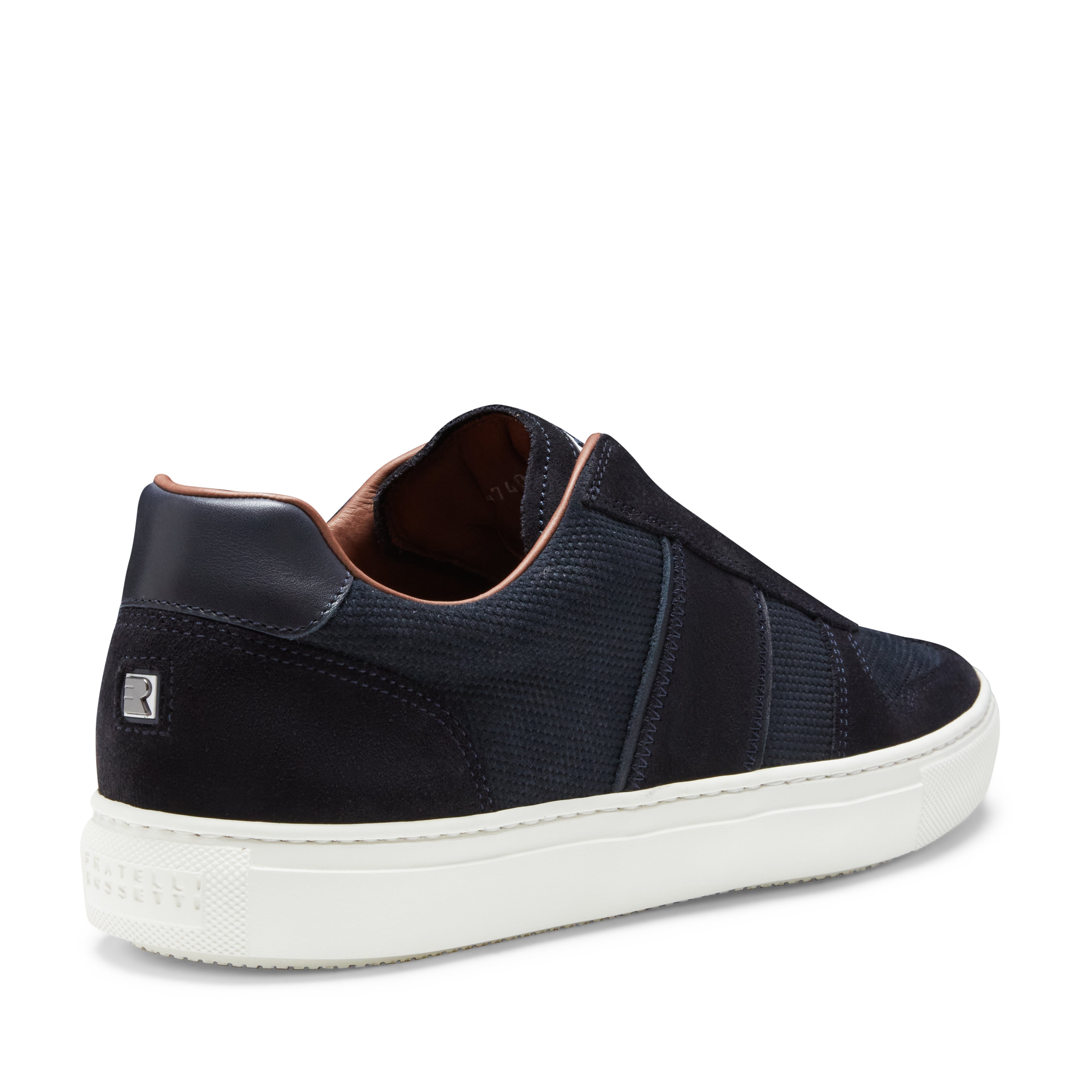 F.lli Rossetti 47402 Sneaker Uomo Marine Camoscio Intreccio
