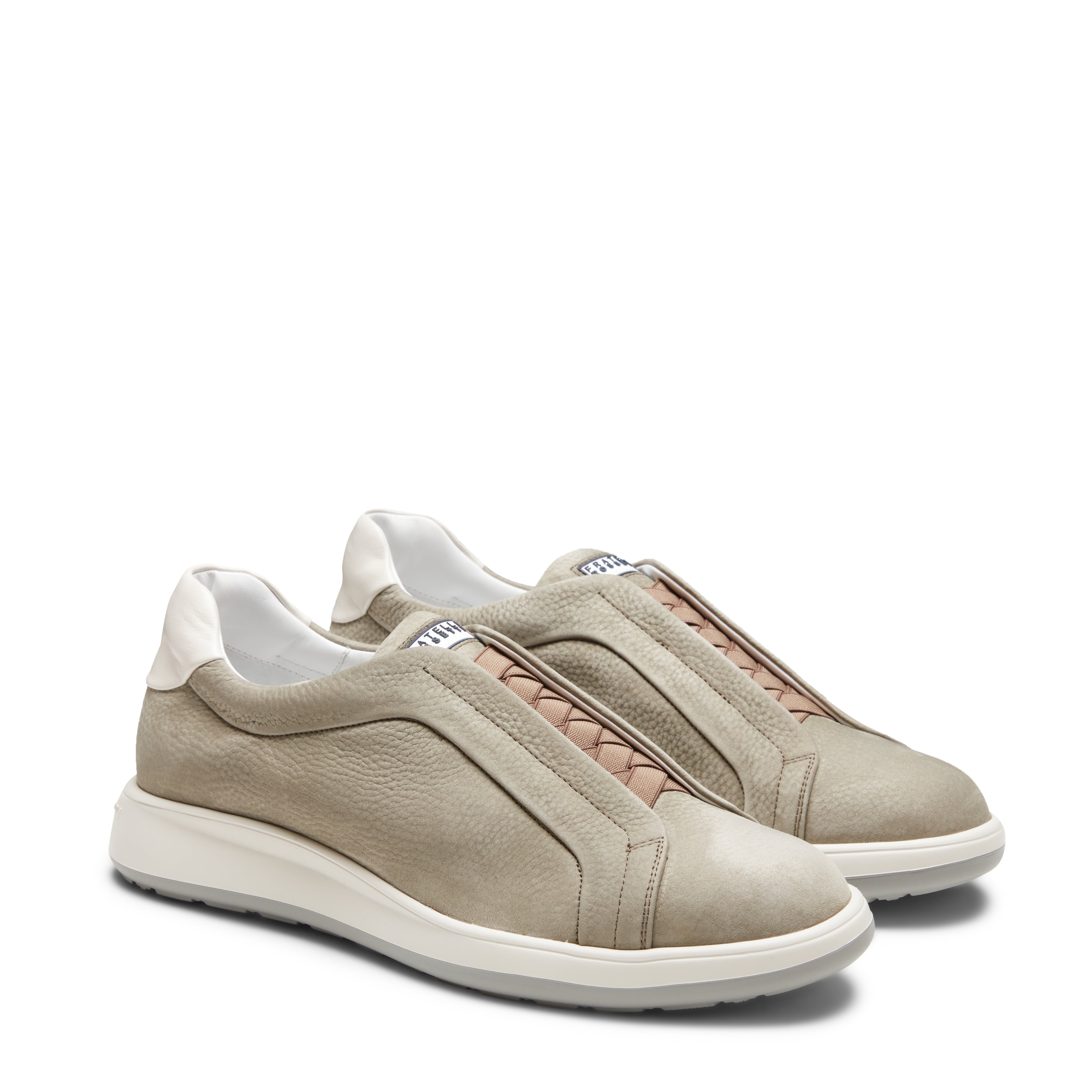 F.lli Rossetti 47114 Sneaker Uomo Nabuk Salvia Slip-On