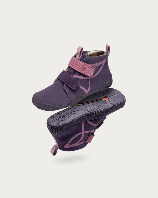 Wildling Filu Purple scarpa bambini in cotone viola
