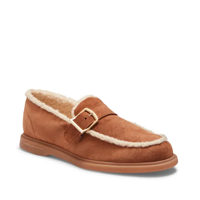 F.lli Rossetti 67934 Mocassino Suede Bruciato Fibbia Donna