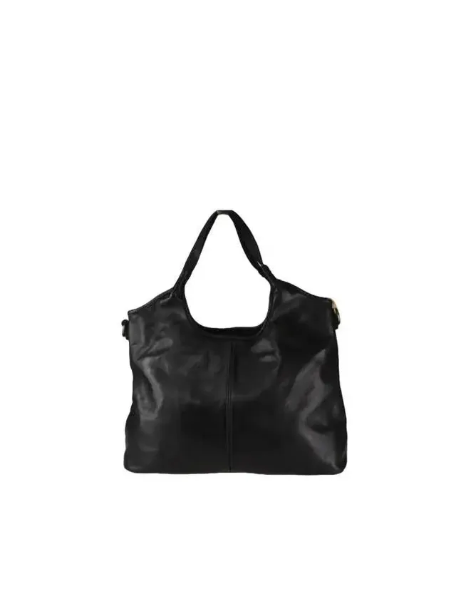 Sandro Barbera BASJ58 Borsa a Spalla Nero Pelle Vintage