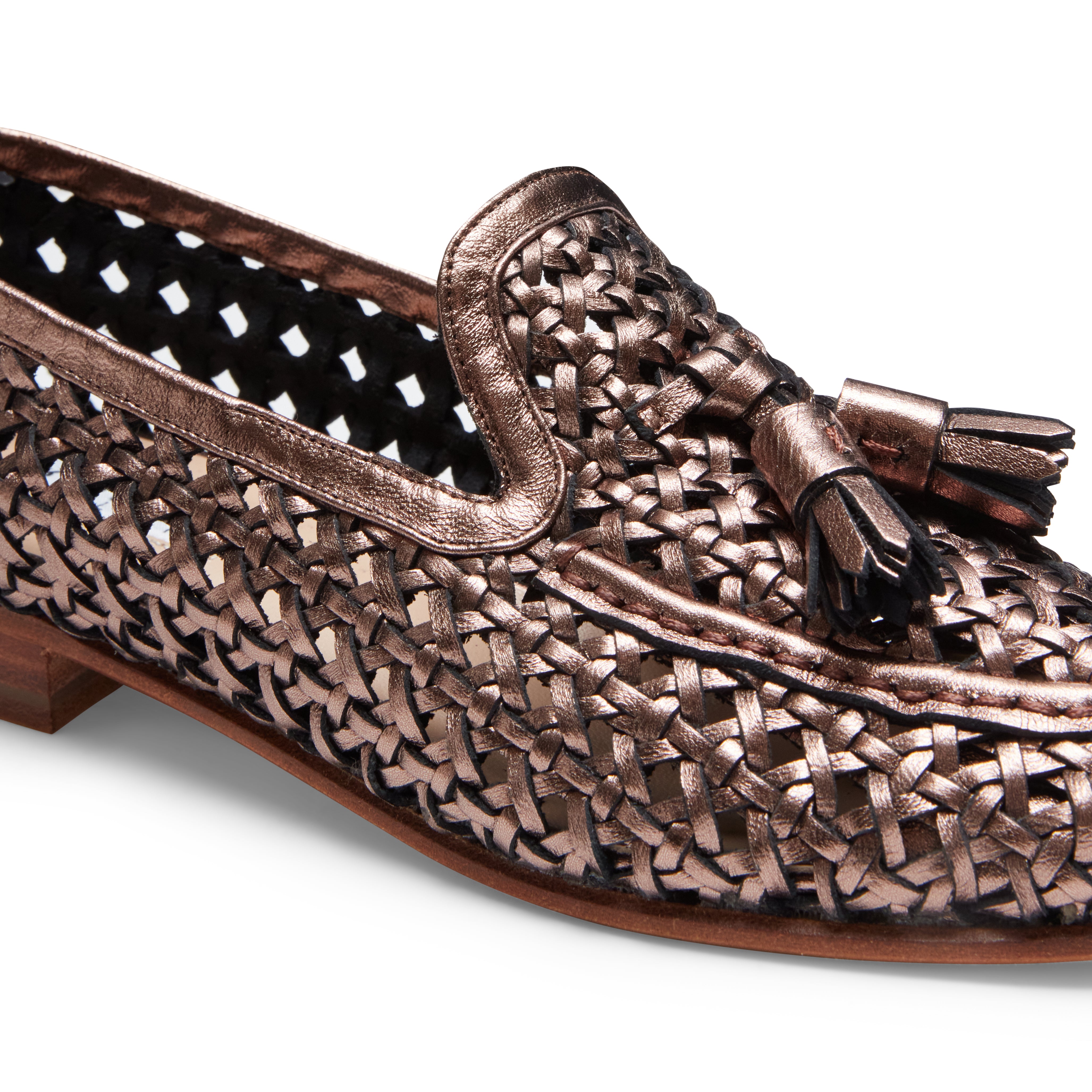F.lli Rossetti Brera 66903 Mocassino Pelle Donna Bronzo Intreccio