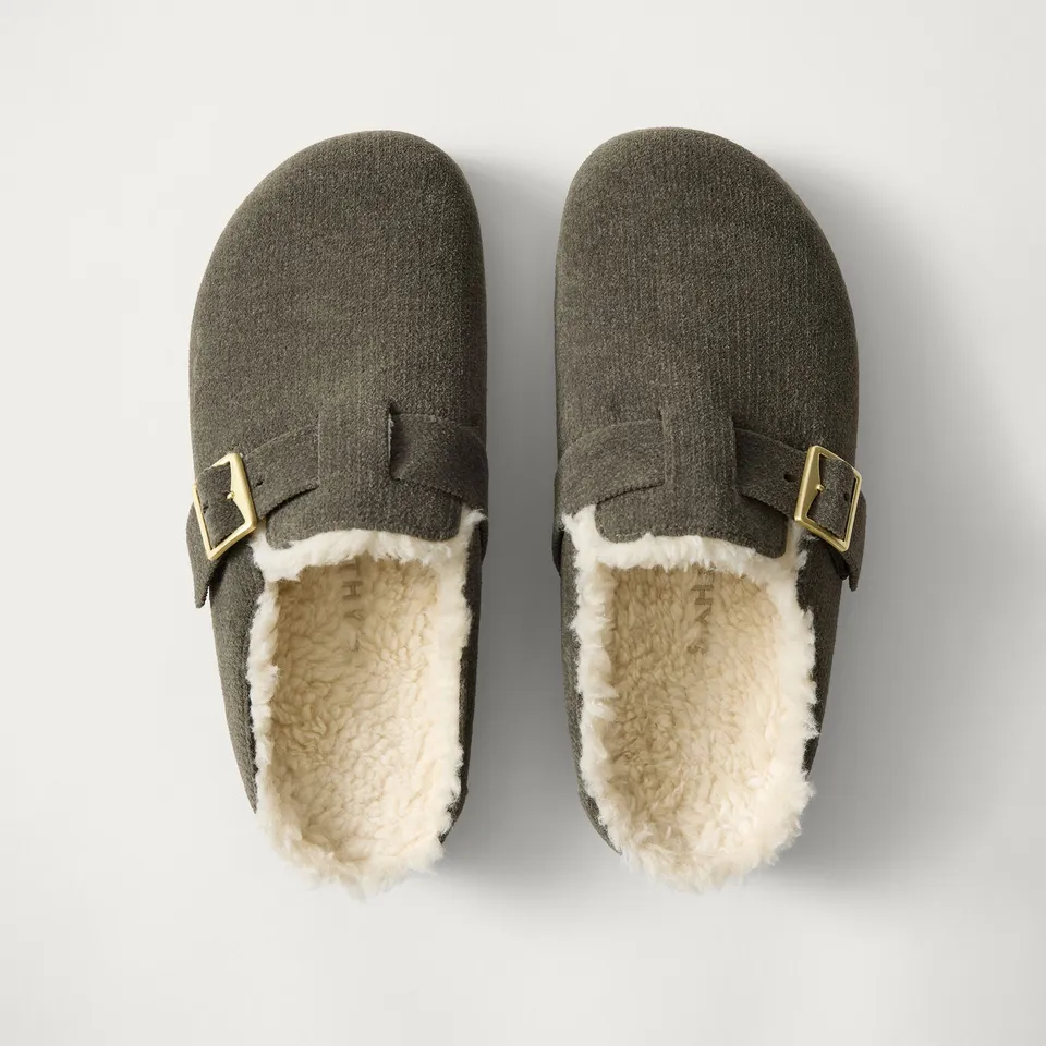 Rothy's The Teddy Buckle Clog zoccoli donna Olive ReVelvet