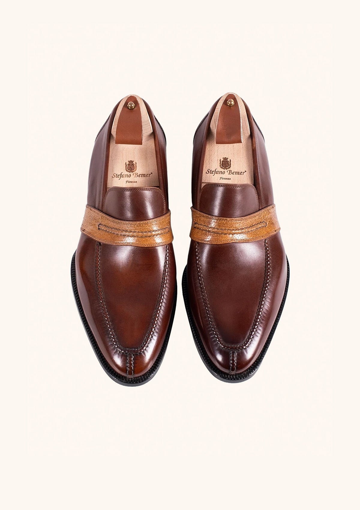 Stefano Bemer Loafers C1230 mocassini penny anguilla