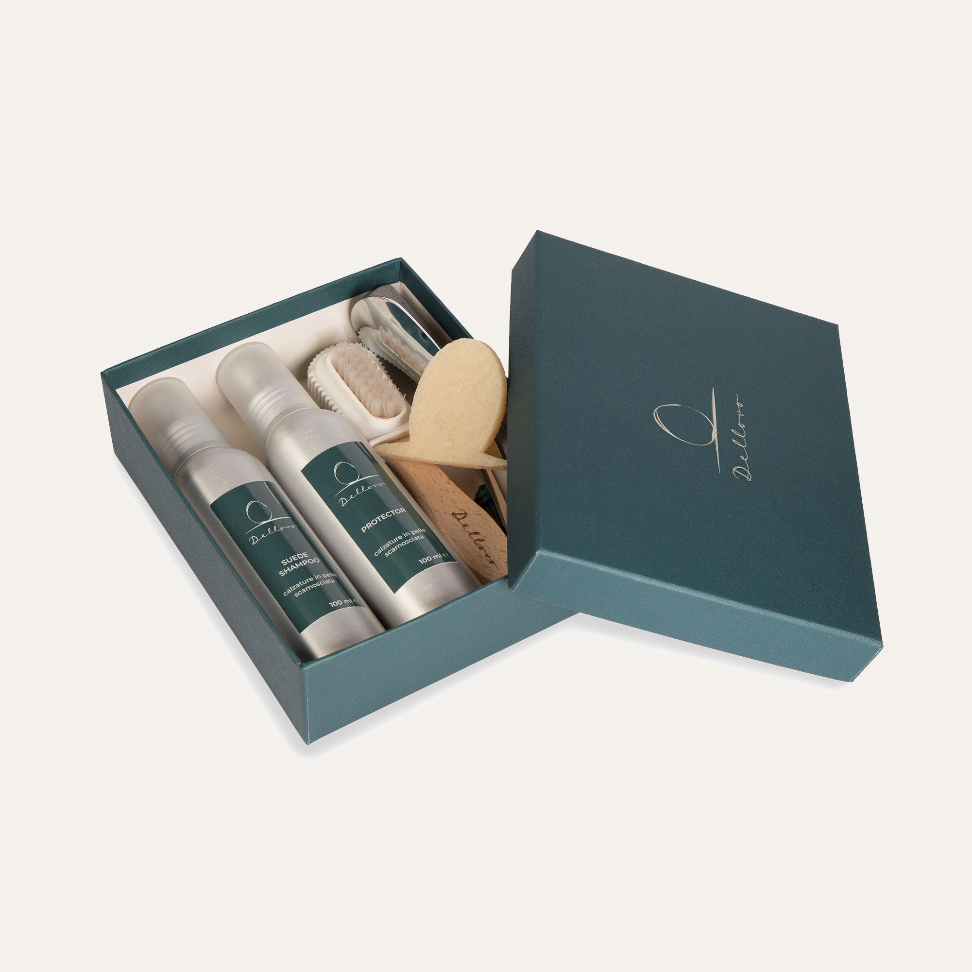 Dellovo Kit pulizia pelli scamosciate kit-completo