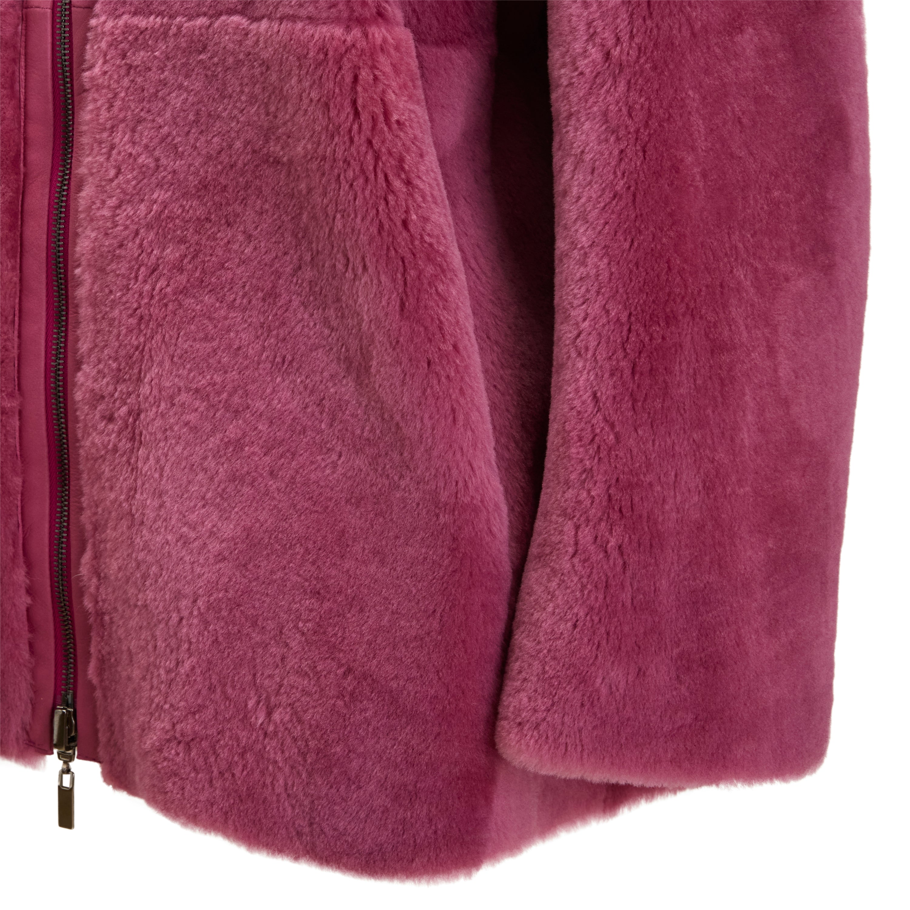 F.lli Rossetti 98416 Cappotto Donna Rosa Antico Shearling Reversibile