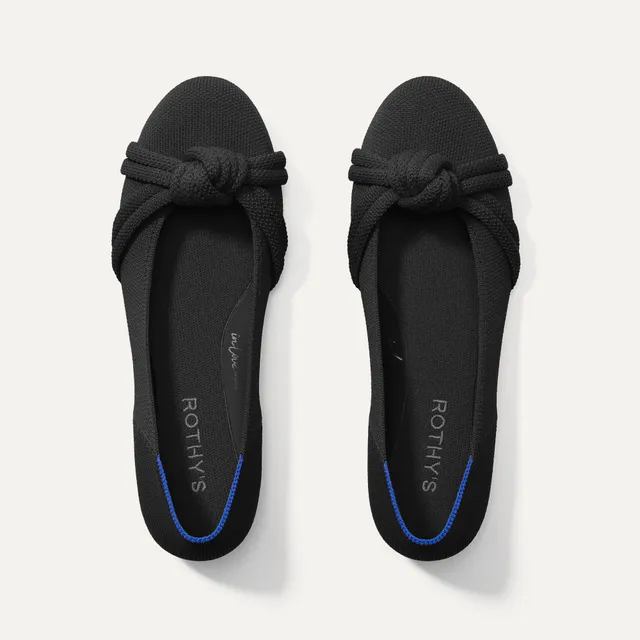 Rothy's The Knot Ballet Flat ballerine nere nodo comode