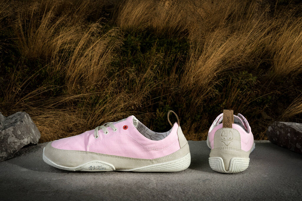 Wildling Shoes Hanami scarpe scalze rosa lino
