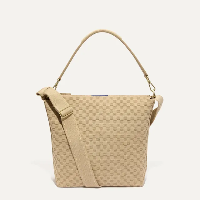 Rothy's Mini Zip Bucket borsa Knot Brown secchiello tracolla