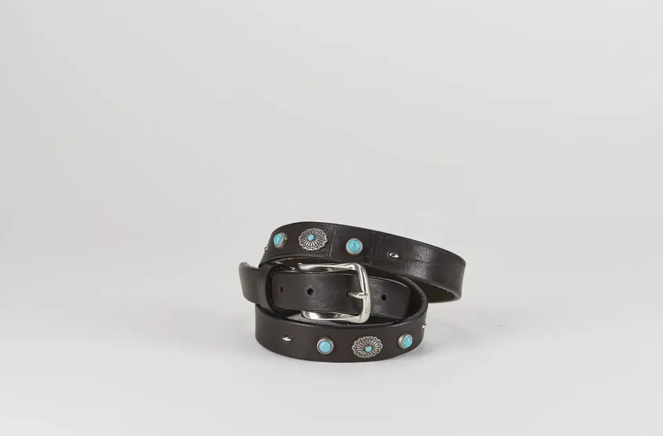 Sandro Barbera & Figli 006 Cintura Unisex Nero Turchesi
