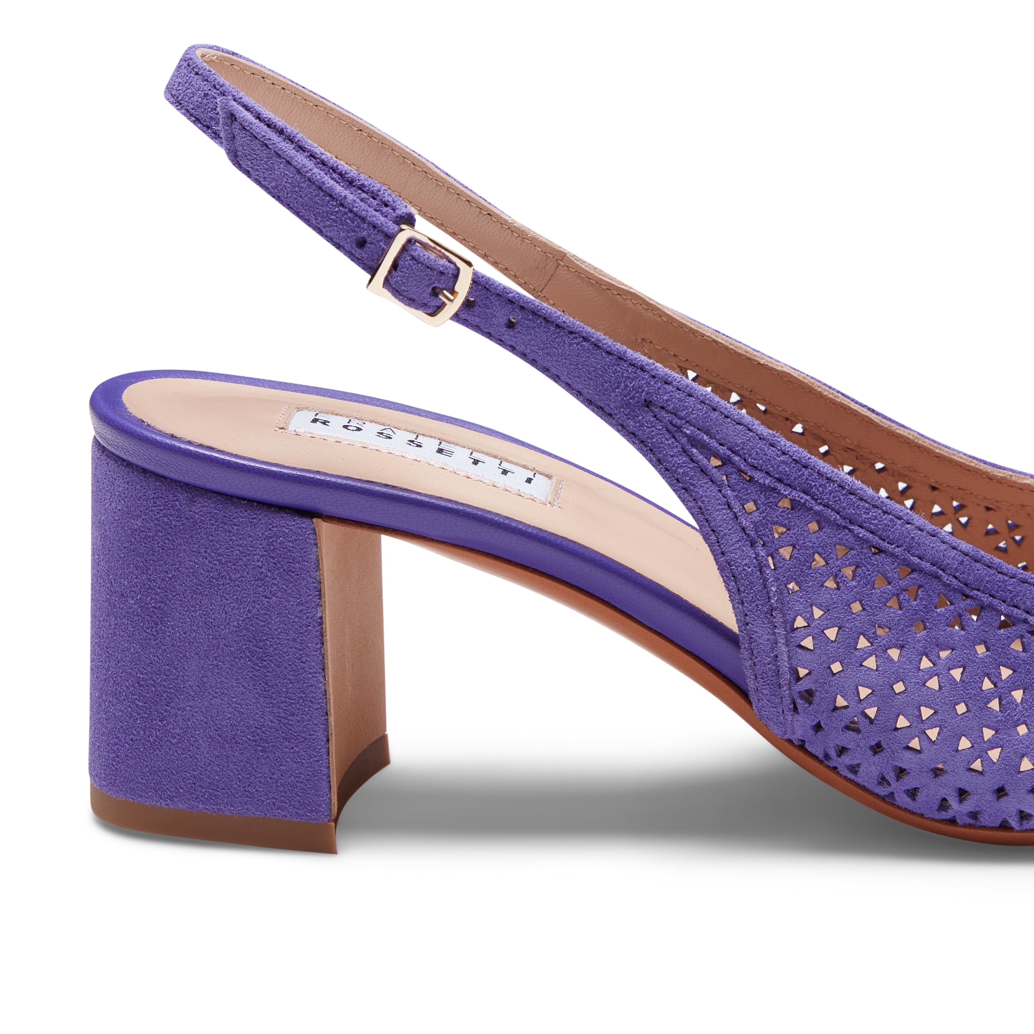 F.lli Rossetti 68232 sandalo slingback suede Viola 60